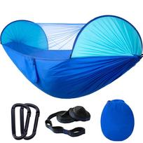 Nylon Automatic Quick-open Mosquito Net Hammock Camping Outdoor Sunshade Anti-mosquito Hammock Tent Indoor Swing