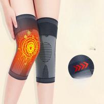 2 Straps, Pressure, Heating, Kneepads, Warm Old Cold Legs, Moxa Hot Compress, Cold-proof and Anti-skid for The Elderly In Autumn and Winter. 2 pack black