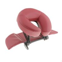 Down Tabletop Massage Set, Table Rest Cushion, Headrest Platform raudona