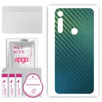 apgo apsauginė lipdukas-oda nugarėlei, suderinamas su Motorola Moto G Fast, apvyniojimo plėvelė, folija, vinilas - Raštas Anglies Pluoštas Chameleonas CAKA1