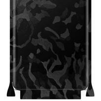 apgo apsauginė lipdukas-oda nugarai+šonams, suderinamas su Honor 8A Prime, pilno apvyniojimo plėvelė, folija, vinilas - Juodo kamufliažo raštas