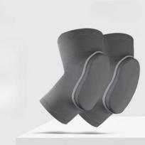 Flat support knee pads and elbow pads for women's sports joints, elbow and elbow protectors, fitness sheaths, yoga anti-wear mats M gray