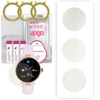 3x apgo Hydrogel Matte Screen Protector for Watchmark Fashionwatch WR6, Hydrogel Film, Flexible, Soft TPU with positioning layer easy installation
