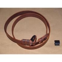 German Mauser K98 WWII Rifle Leather Sling w/Sight Hood C-MR-FYR5-BWDG