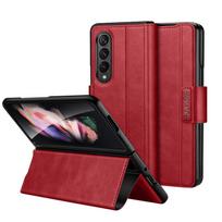 Viso korpuso piniginės mobiliojo telefono krepšio dėklas, skirtas Samsung Galaxy Z Fold 5 4 sulankstomas 3 sulankstomas 2 sulankstomas 5 sulankstomas 4 sulankstomas 2 3 3 apsauga nuo kritimo stovo for Samsung Z Fold 5 brown