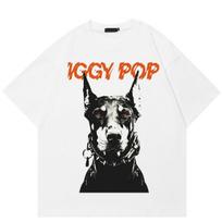 Streetwear Dobermano grafikos unisex marškinėliai medvilniniai marškinėliai unisex viršūnės marškinėliai vasariniai trumpomis rankovėmis marškinėliai S balta