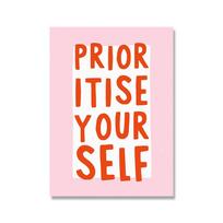 Matisse Positive Inspirational Girl Boss Independent Woman Nice Funny Pinkred Bum Quote Abstract Toilet Office Club Room Decor 21x30cm No Framed
