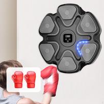 Elektroninė bokso treniruoklių įranga, skirta kovos menų muzikai with Kids Gloves gray