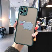 Ippopotamo Phone Case For IPhone 14 13 12 11 Mini Pro Max XS X Max XR 8 7 Plus SE 2022 Skin Color Phone Cover iPhone SE 2020-2022 white