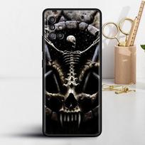 Case For Samsung Galaxy S20 FE S21 Ultra S10 Plus S9 S10e S8 S7 Edge A51 A21s A12 S10Lite TPU Phone Cover Devil Horror Skull Cas Samsung A12 gray