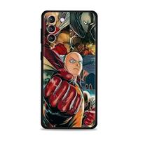 for Samsung s20 fe Case Galaxy s21 ultra s22 s10 s20 s8 plus s22ultra Note 20ultra 10plus Funda One Push Man Saitama And Fubuki Samsung S22 5G black