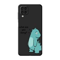 Little Dinosaur Cute Case For Samsung Galaxy A52 A12 A32 A51 A21s A71 A13 A53 A22 A31 A72 A03 A02s A41 Black Phone Shell Samsung A72 4G(5G)