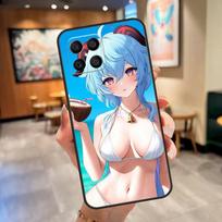 Genshin Impact Hentai Sexy For Honor X7 X8 X9 50 70 Case For Huawei P40 Lite P50 P30 P20 Pro Nova 5T P Smart Z Cover Huawei P20 blue