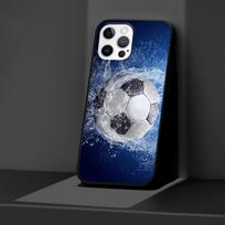Football Soccer Ball Burning Fire Case for iPhone 14 13 11 12 Pro Max XR 7 8 + X 6 6S Plus XS SE Coque Black Soft Phone Cover iPhone 13 Pro Max