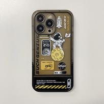 Folding Stand Holder Case For iphone 11 12 13 Pro Max X XR XS Max 7 8 Plus Clear Black Astronaut Label Phone Cases Bracket Cover iPhone 7 8 SE