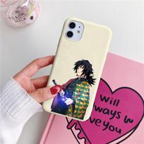For Samsung Galaxy A02S A10 A10S A12 A20 A30 A31 A32 A40 A41 A50 A51 A52 A72 S9 S10 S10E S20 FE S21 Plus Ultra Demon Slayer Case Note 20 Ultra black