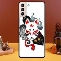 Japanese Style Fox Case For Samsung Galaxy S21 Ultra S20 FE S8 S9 S10 Note 10 Plus Note 20 S22 Ultra Cover Note 20 Ultra gray