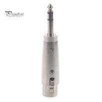 XLR 6,35 mm lizdo kištukinio lizdo mikrofono mikrofono pataisymo laido adapteris