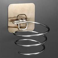 Spiral Wall Mounted Hair Dryer Storage Organizer Rack Holder Bathroom Nail Free No Trace Stickers Hair Care Dryer Storage Rack sidabras
