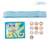 120Pcs/Pack Vaccine Paste Cartoon Band Aid Prevention Waterproof Breathable one size white