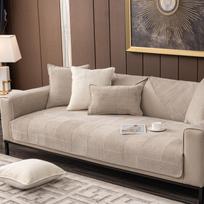 Kristalinio aksomo sofos užvalkalas Šunų vaikų kilimėlis Armchair Baldų apsauga Neslystantis Modernus sofos užvalkalas Svetainės užvalkalai 70x70cm 1pcs gray