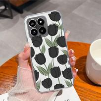 Back Cover For Xiaomi Poco F5 14 Pro 5G Pro C50 C51 X6 Pro 4G Cases Shell Anti Drop Soft Silicone TPU Pretty Flower Clear Luxury Phone Bags For Xiaomi Xiaomi Poco F5 white