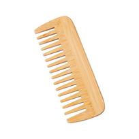 Bamboo Wide Tooth Comb Hair Brushes Detangling Combs Anti-Static Curly Hair for Women Men Smoothing Massaging Home Salon Use beige