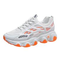 Summer Daddy shoes female tide color gradient mesh breathable shoes increase high spring and autumn white shoes 35 oranžinė