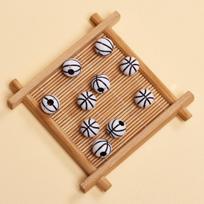 10Pcs Sports Ball 15.5mm Baseball Basketball Football Volleyball Tennis Acrylic Sports Ball is Suitable For DIY Bracelet Jewelry Making Style 1 beige