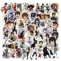 Bungo Stray Dogs Color Stickers, 100 Sheets(not repeated), Waterproof & Sunscreen gray