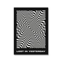 Tame Impala Abstract Color Print Lost in Yesterday Quote Music Poster Wall Art Picture Aesthetic Morden Canvas Painting BedRoom 21x30cm No Framed