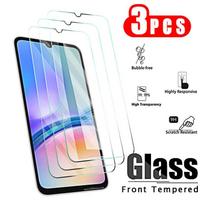 3 vnt. grūdinto stiklo dėklas, skirtas Samsung A05 A05s A15 A25 4g 5g A04 A04s A04e A24 A34 A54 Ekrano apsauga Galaxy Apsauginis dangtelis For Samsung A12 gryna