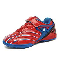 Football Shoes Children's Youth Large Size Velcro Short Nail Football Shoes Primary School Students Training Sneakers Sports Leisure Children's Shoes 30 raudona