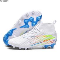 Football Shoes 31-46 Youth Football Shoes Artificial Lawns Makes Outdoor Men's Men's Nail Sports Football Boots 32 balta