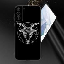 „Witches Moon Mystery Totem“ telefono dėklas, skirtas „Samsung Galaxy S20 S21 FE S22 Ultra S10 Lite S10E S9 S8 Plus S7 Edge“ minkštam juodo atvarto dėklui Samsung S22 Ultra
