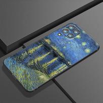 Van Gogh Starry Sky Art Phone Case For Samsung A21 A30 A50 A52 S A13 A22 A32 4G A23 A33 A53 A73 5G A12 A31 A51 A70 A71 A72 Cover Samsung A12 gray
