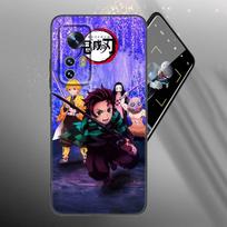 Anime Demon Slayer telefono dėklas skirtas Xiaomi Mi 10T 11i 11T Note 10 11 Lite NE F1 POCO F3 M3 X3 GT NFC M4 X4 Pro 5G, minkštas juodas dangtelis Xiaomi Mi 10T(Pro)