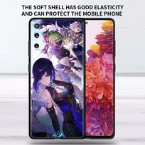 Minkštas dėklas, skirtas Samsung Galaxy Note 20 Ultra 10 Plus Lite A50 A70 A20 A40 A20e 9 8 A60 A10e Funda telefono dangtelis Genshin Impact Shell Samsung A70