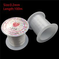 Creative Transparent Beading Cord Wire Jewelry Findings Accessories Craft DIY Fishing line Necklace Bracelet String 1 Roll Rubber 0.2mm