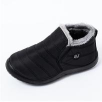 Women Boots Ultralight Winter Shoes Women Ankle Botas Mujer Waterpoor Snow Boots Female Slip On Flat Casual Shoes Plush Footwear 35