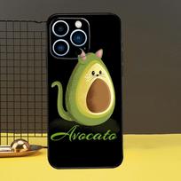 Funny Cartoon Avocado Funda For iPhone 12 13 Mini 11 14 15 Pro Max XS X XR SE 2020 7 8 14 15 Plus Phone Case iPhone 13 black