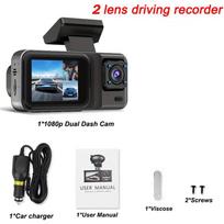Naujas 1080P automobilio vairavimo įrašymo įrenginys, 3 kameros, 3 kanalų automobilinis DVR juodos dėžės naktinio matymo vaizdo įrašymo įrenginys, paslėptas įrašymo įrenginys galinio vaizdo kamera 2 Channel