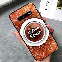 Coffee Time illustration for Samsung Galaxy Note 20 S20 FE Lite Ultra 10 9 8 Pro S10E S10 5G S9 S8 S7 S6 Plus Black Phone Case Samsung S10 Plus