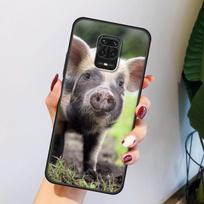 Cute Pink Pet Little Pig Phone Case For Xiaomi Redmi Note 12 9S 10S 9 8 10 11 Pro 7 8T 9C 9A 8A Gaming Luxury Soft Cover Couqe Redmi Note 11Pro gray