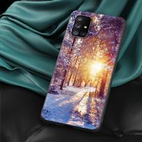 Snieguotas kalnų kraštovaizdis Kalėdinis telefono dėklas Samsung Galaxy A51 A71 A21S A12 A11 A31 A52 A53 A33 A41 A32 A13 5G minkštas dėklas Samsung A32