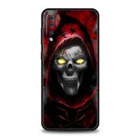 Grim Reaper Kaukolė Skeletas Telefono Dėklas Samsung Galaxy A12 A32 A50 A70 A20E A20S A10S A22 A30 A40 A42 A52 5G A02S A04s Viršelis Samsung A30 black