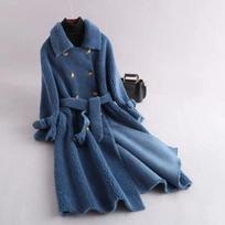 Woman's Clothing Long-sleeved Windbreaker Trend Wild Woolen Coat Spring and Autumn Large Size S gray