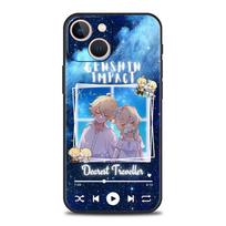 Luxury Phone Case For iPhone 15 14 11 Pro Max 13 12 XS X XR SE3 7 8 Plus Genshin Impact xiao Music Cover Protect Funda iPhone X XS purple