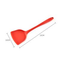 BBQ Silicone Wok Spatula Stainless Steel Cooking Turner Non-Stick Shovel Heat-Resistant Non-toxic Wok Turner Kitchen Accessories