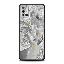 Phone Case For OnePlus 10 9 Pro 9T 9R 9RT 8T 8 7 6T 7T Nord 2 CE 5G N200 N10 N100 Soft Cover marble Parisian girl art flower OnePlus 9 gray